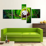 Green Abstract Art Painting 171 - 64x32in