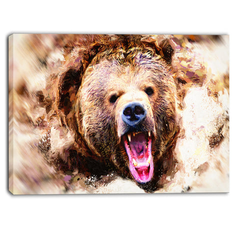 Grizzly Roar -  Large Animal Wall Art - PT2300