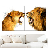 Lion Argument- Animal Canvas Print PT2336