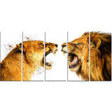 Lion Argument- Animal Canvas Print PT2336