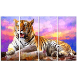 King of Tigers- Animal Canvas Print PT2339