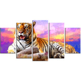 King of Tigers- Animal Canvas Print PT2339