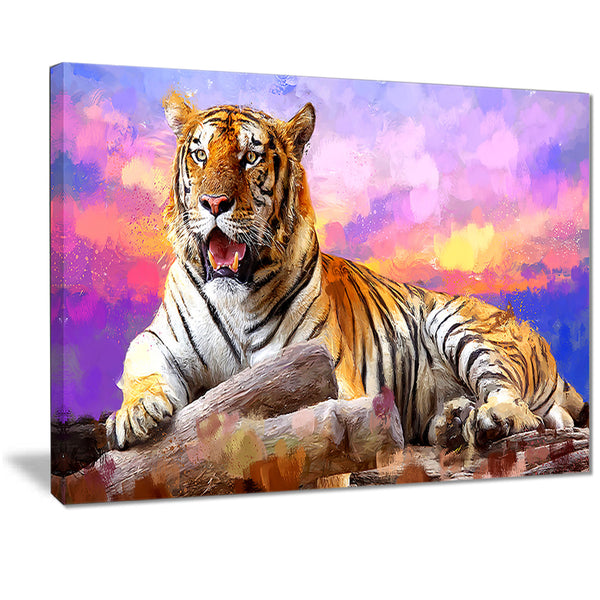 King of Tigers- Animal Canvas Print PT2339