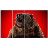 Fierce Grizzly - Animal Canvas Print PT2347