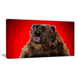 Fierce Grizzly - Animal Canvas Print PT2347