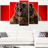 Fierce Grizzly - Animal Canvas Print PT2347