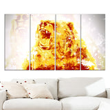 Sparkling Bear- Animal Canvas Print PT2349