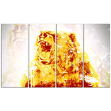 Sparkling Bear- Animal Canvas Print PT2349