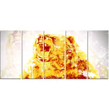 Sparkling Bear- Animal Canvas Print PT2349