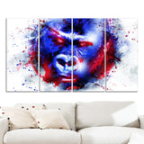 Watchful Gorilla- Animal Canvas Print PT2358