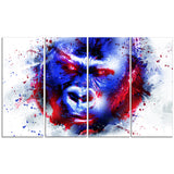 Watchful Gorilla- Animal Canvas Print PT2358