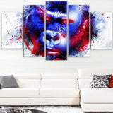 Watchful Gorilla- Animal Canvas Print PT2358