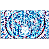 Psychedelic Bear - Animal Canvas Print PT2361