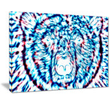 Psychedelic Bear - Animal Canvas Print PT2361