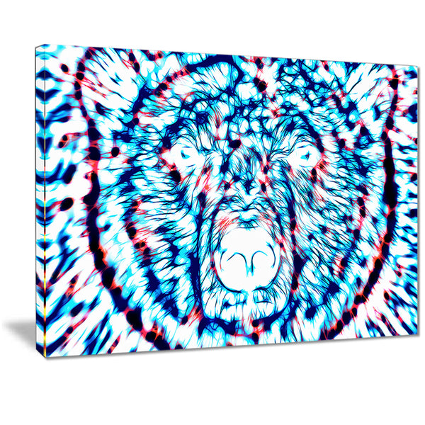 Psychedelic Bear - Animal Canvas Print PT2361