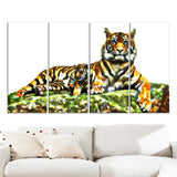 Soft Tigers- Animal Canvas Print PT2363