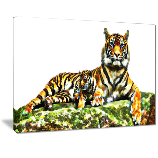 Soft Tigers- Animal Canvas Print PT2363