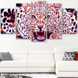 Glowing Wild Cat- Animal Canvas Print PT2367