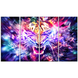 Electrifying Lion- Animal Canvas Print PT2399