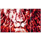 Leader of the Pack - Red Animal Canvas Print PT2406-R
