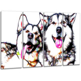 Husky Buddies - Canvas Art PT2409