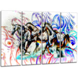 Graffiti Horses - Canvas Art PT2427
