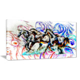 Graffiti Horses - Canvas Art PT2427