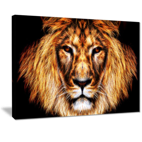 Lion oversized canvas art print