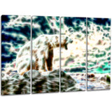 Roar of the Polar Bear - Canvas Art PT2448