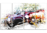 Colorful Abstract Convertible Car PT2654