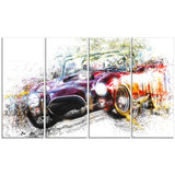 Colorful Abstract Convertible Car PT2654