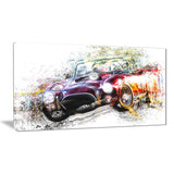 Colorful Abstract Convertible Car PT2654