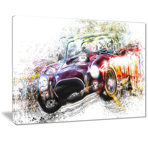 Colorful Abstract Convertible Car PT2654