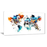 Color My World - Map Canvas Art PT2725