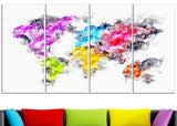 Colors of the Rainbow -  Map Canvas Art PT2737