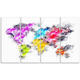 Colors of the Rainbow -  Map Canvas Art PT2737