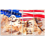 Mount Rushmore and US Flag PT2808