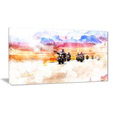 Route 66 Biker Canvas Art PT2812