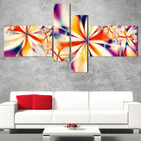 Crystalize Pink Floral Art on canvas  PT3013