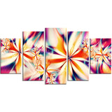 Crystalize Pink Floral Art on canvas  PT3013