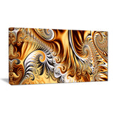 Gold & Silver Ribbons Abstract canvas Art PT3014