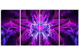 Heart at the Center Purple Abstract canvas  PT3024