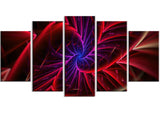 Purple & Red Entanglement Abstract canvas  PT3027