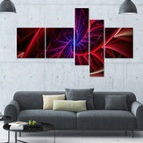 Purple & Red Entanglement Abstract canvas  PT3027