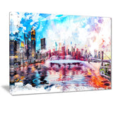 Vibrant New York Cityscape - Large Canvas Art PT3308