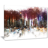 Nightlife Cityscape  - Large Canvas Art PT3317