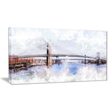 Bridge Cityscape  - Large Canvas Art PT3318