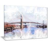 Bridge Cityscape  - Large Canvas Art PT3318