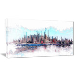 In the Bay Cityscape  - Large Canvas Art PT3319