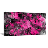 Pink Flower Petals - Floral Canvas Artwork